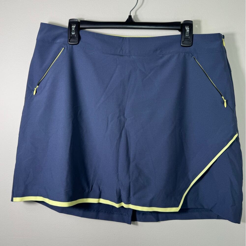 Slazenger Blue Green Golf Skort Skirt Size Large